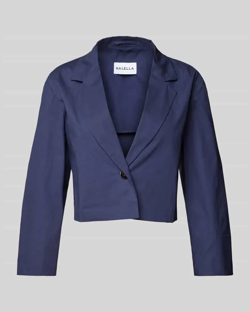 MARELLA Cropped Blazer mit Reverskragen Modell 'ZOLLA Marine
