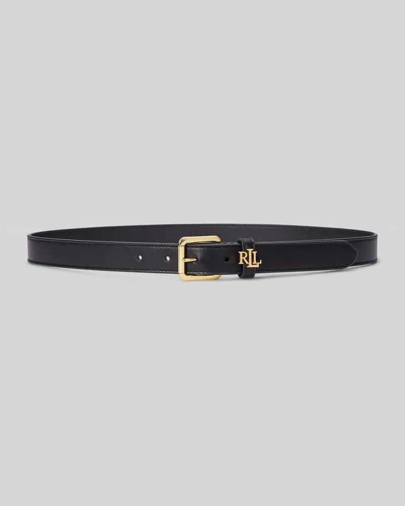 Ralph Lauren Gürtel aus echtem Leder mit Logo-Detail Black