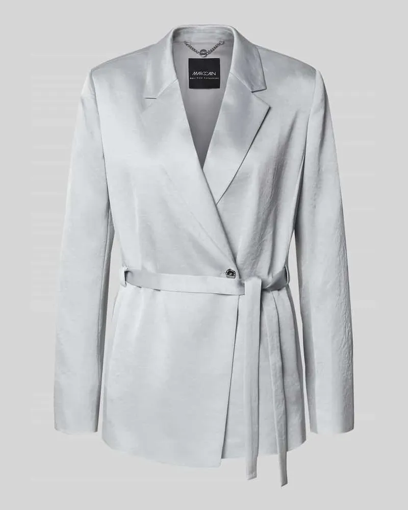 Marc Cain T-Shirt mit Streifenmuster Silber