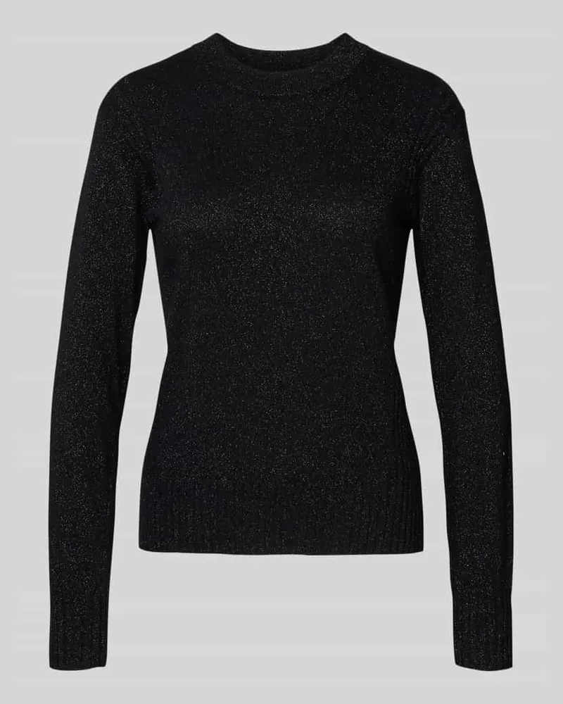 Armani Exchange Regular Fit Strickpullover mit Kaschmir-Anteil Black