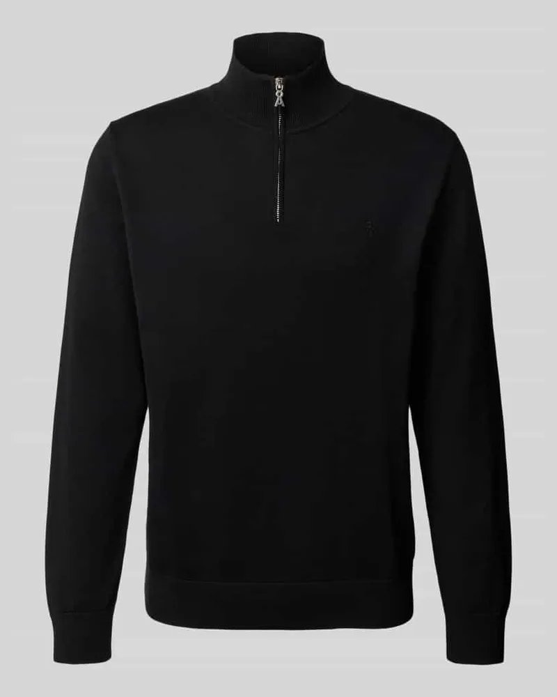 Armedangels Regular Fit Troyer aus reiner Baumwolle Modell 'FAABES Black
