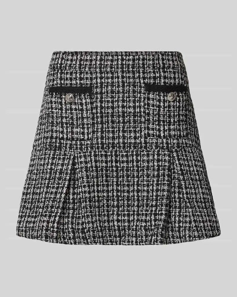 Guess Minirock im Allover-Look mit Falten Modell 'JOLE Black