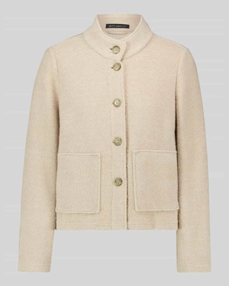 Betty Barclay Kurzblazer mit Stehkragen Modell 'LT SEPTEMBER Beige