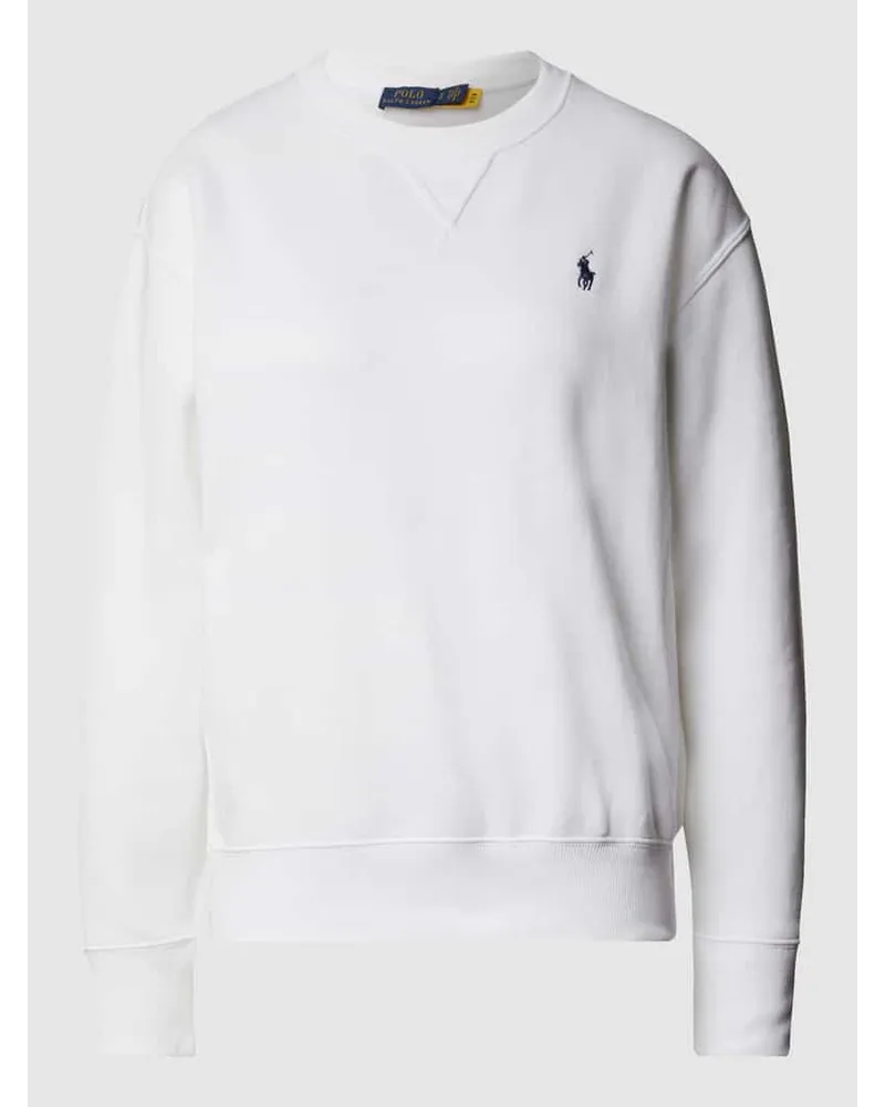 Ralph Lauren Sweatshirt mit Label-Stitching Weiss