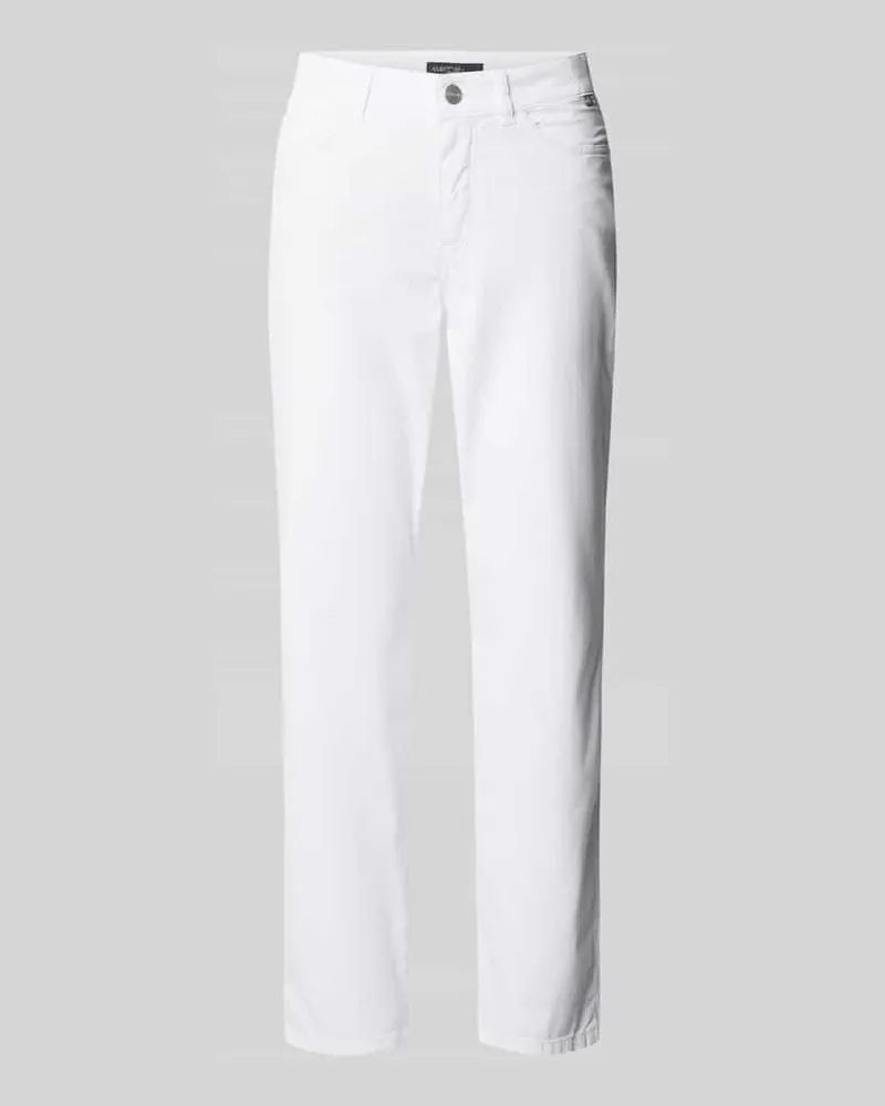 Marc Cain Slim Fit Hose in unifarbenem Design Modell 'SILEA Weiss