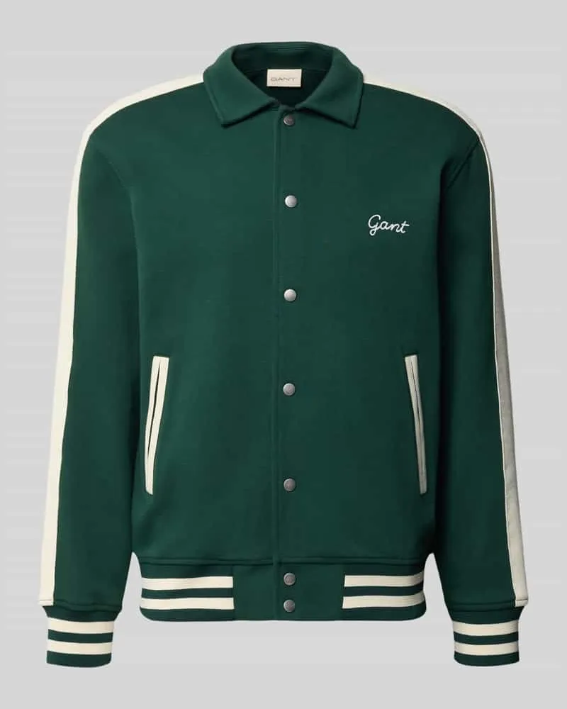 Gant Regular Fit Blouson aus Baumwoll-Mix Dunkelgruen