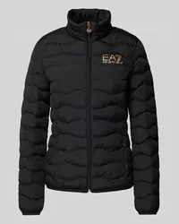 EA7 Steppjacke mit Label-Print Black