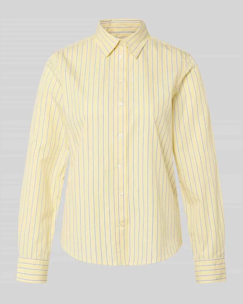 Gant Regular Fit Bluse mit Label-Stitching Modell 'ONEBUY Gelb