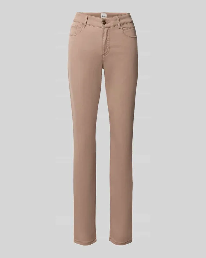 Brax Slim Fit Schmale Hose aus Lyocell-Mix mit Modal-Baumwoll-Anteil Modell 'SHAKIRA Taupe