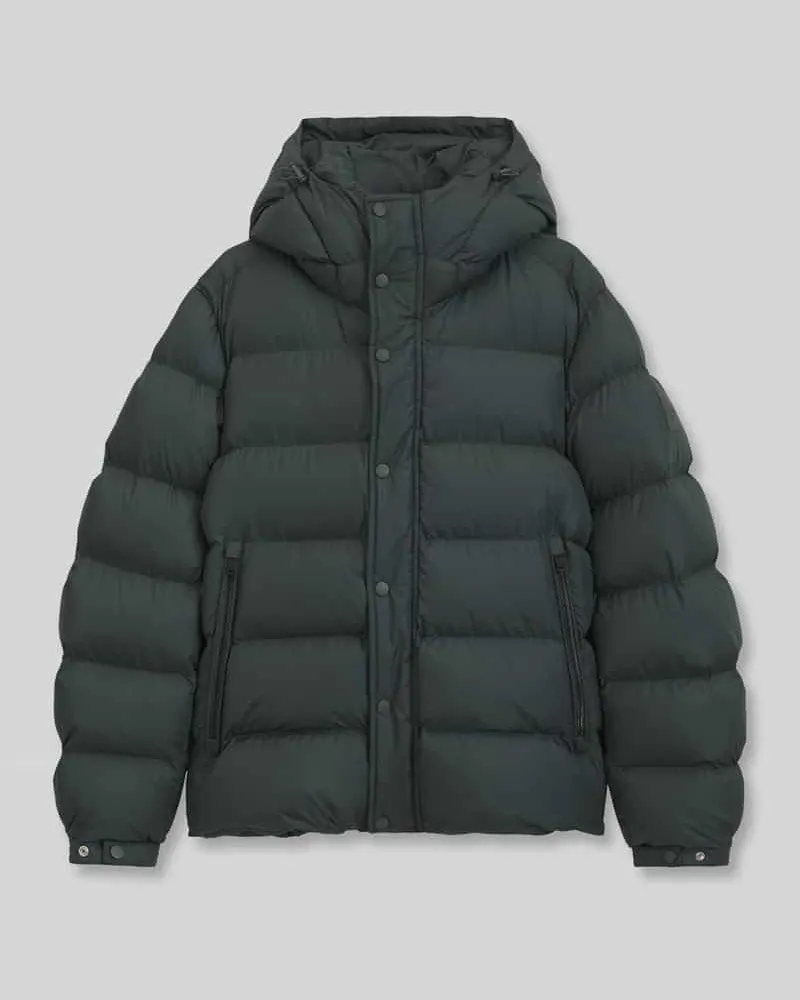 HUGO BOSS Regular Fit Steppjacke mit Kapuze Modell 'Omaris Khaki