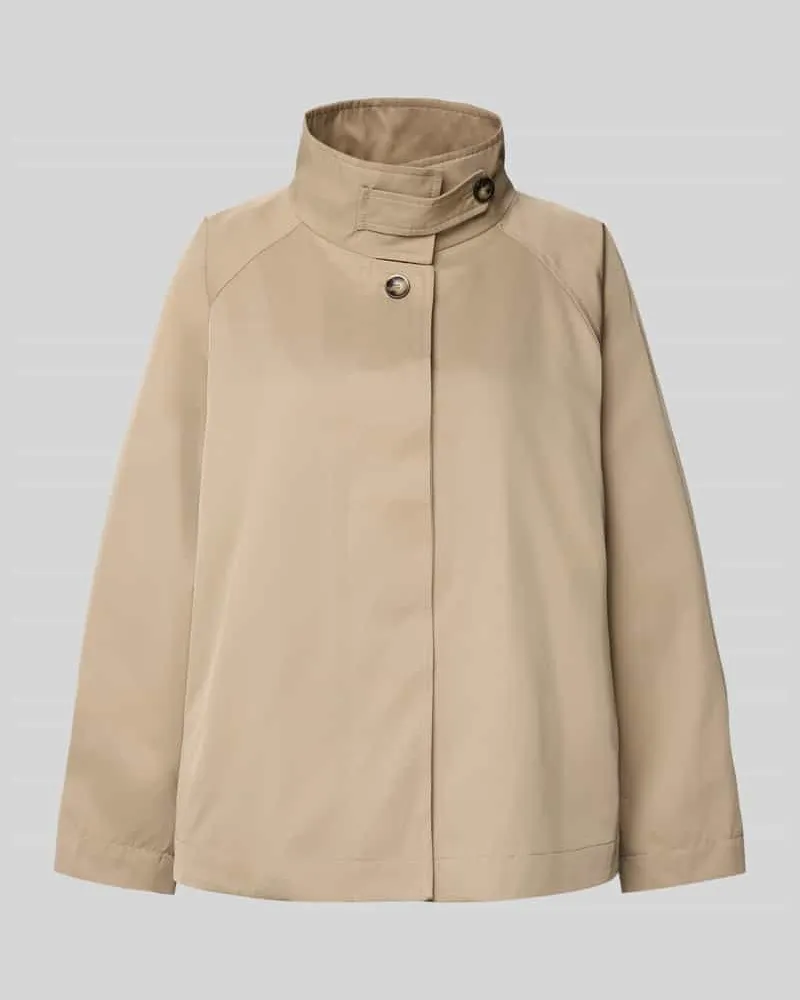 cinque Jacke aus Baumwoll-Mix mit Stehkragen Modell 'JIL Beige