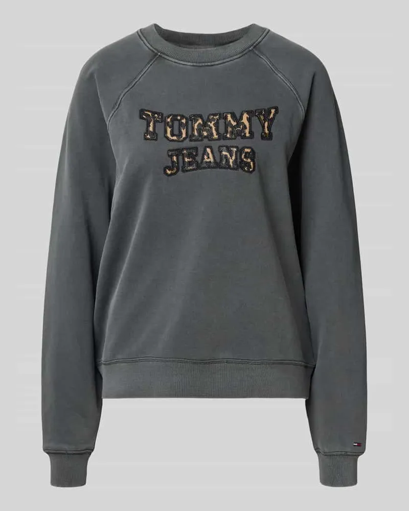 Tommy Hilfiger Boxy Fit Sweatshirt aus reiner Baumwolle Black