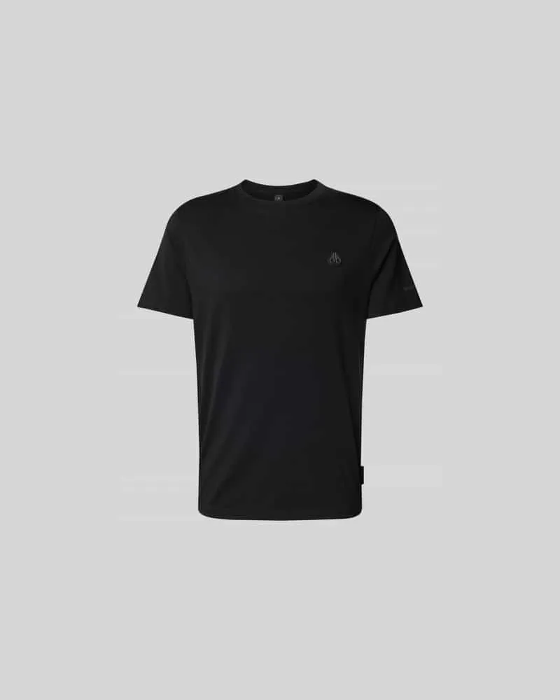 Moose Knuckles Regular Fit T-Shirt mit Logo-Detail Black