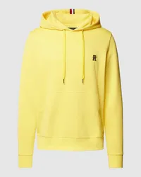 Tommy Hilfiger Hoodie mit Label-Stitching Modell 'MONOGRAM Gelb