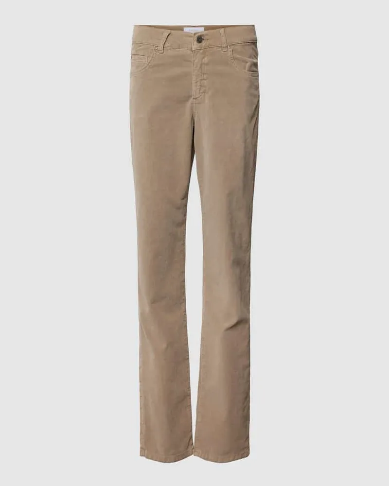 ANGELS  Slim Fit Cordhose mit 5-Pocket-Design Modell 'CICI Beige