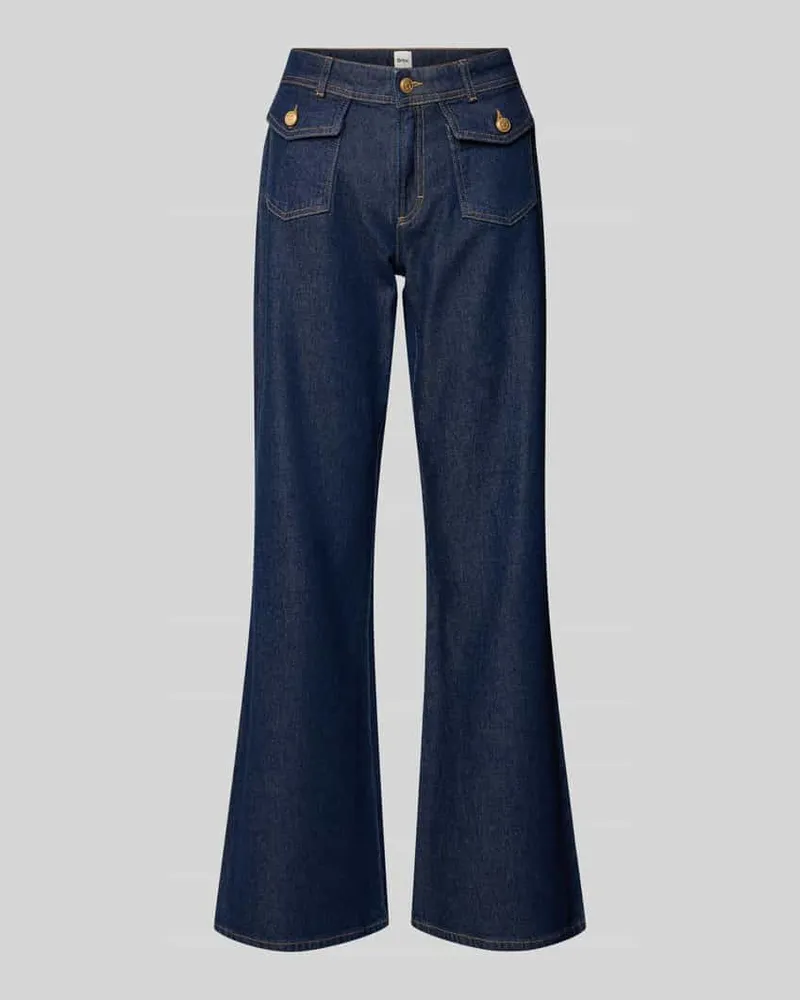 Brax Flared Jeans mit Pattentaschen Modell 'MAINE Dunkelblau