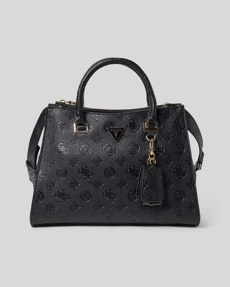 Guess Handtasche mit Logo-Muster Modell 'CRESIDIA II SOCIETY SATCH Black