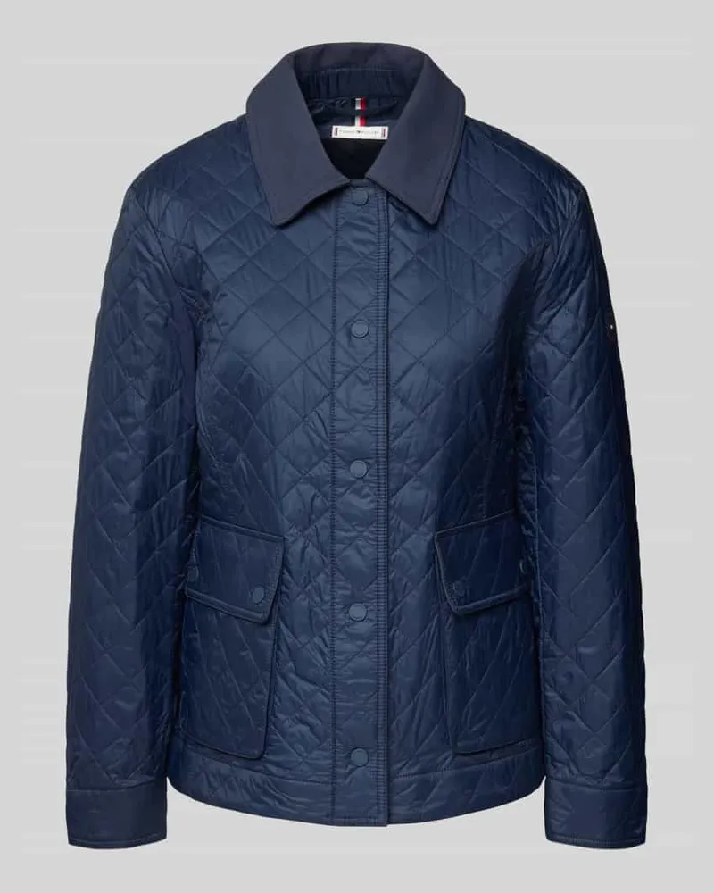 Tommy Hilfiger Shaped Fit Steppjacke mit Pattentaschen Marine