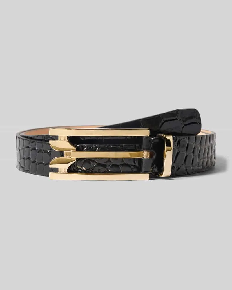 Victoria Beckham Gürtel aus echtem Leder Modell 'Dorian Black