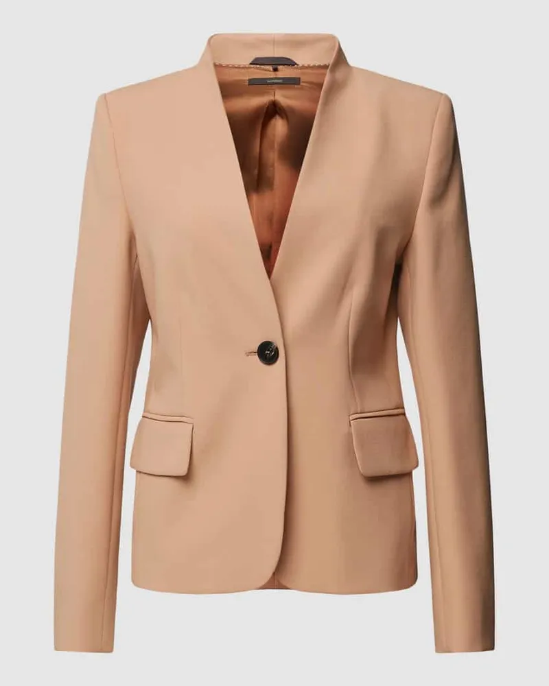 windsor. Blazer mit Viskose-Anteil und Stehkragen Camel