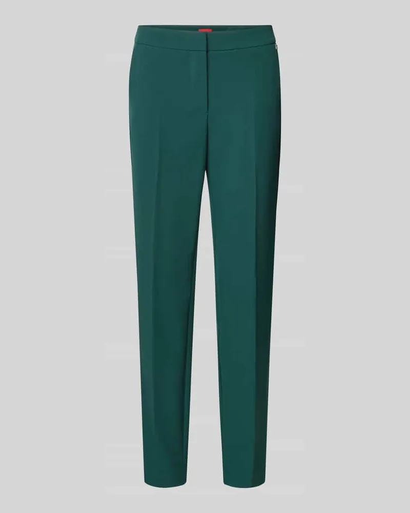 HUGO BOSS Slim Fit Anzughose mit Bügelfalten Modell 'HAGONIA Dunkelgruen