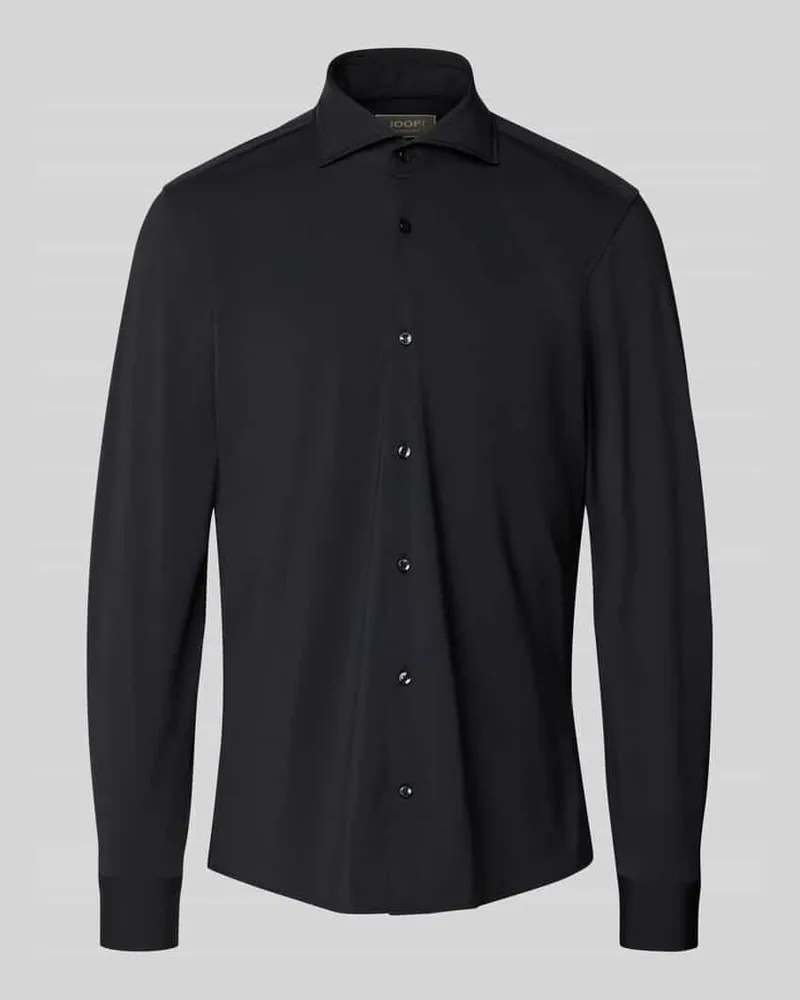 JOOP! Slim Fit Business-Hemd mit Knopfleiste Weiss