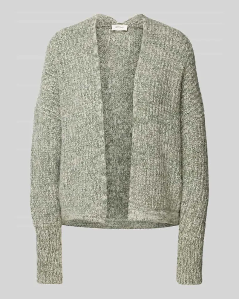American Vintage Cardigan mit gerippten Abschlüssen Oliv