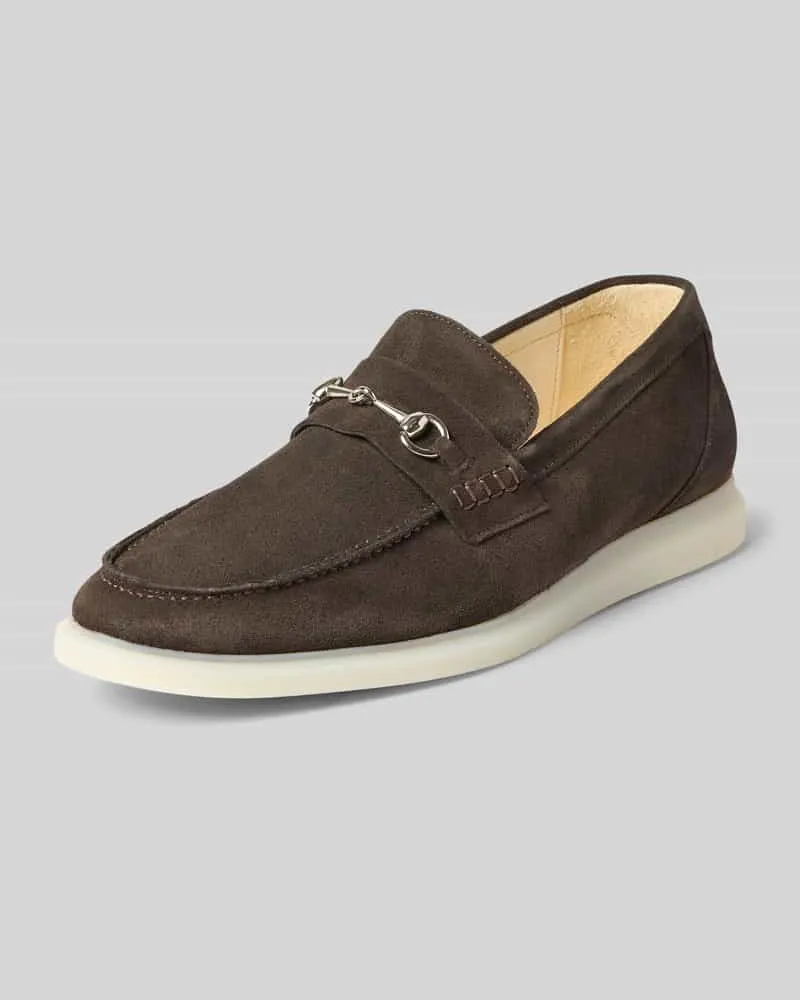 Henry Stevens Loafers aus Leder Modell 'Elia Dunkelbraun