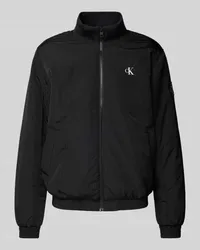 Calvin Klein Jacke mit Label-Print Modell 'PADDED HARRINGTON Black