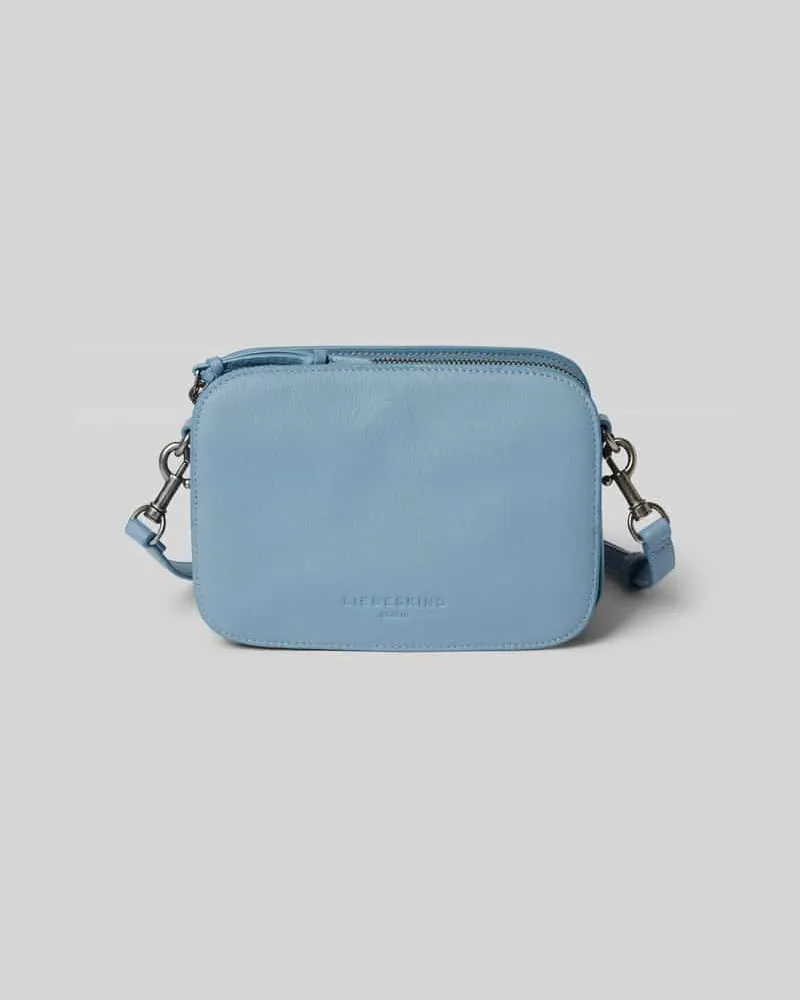 Liebeskind Handtasche mit Label-Prägung Rauchblau