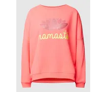 Sweatshirt mit Strasssteinbesatz Modell 'DOUBLE NAMASTE