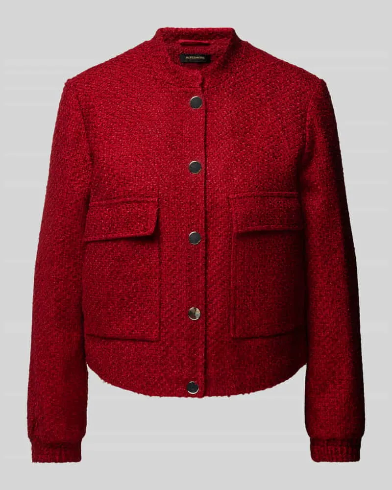 More & More Blazer mit Pattentaschen Rot