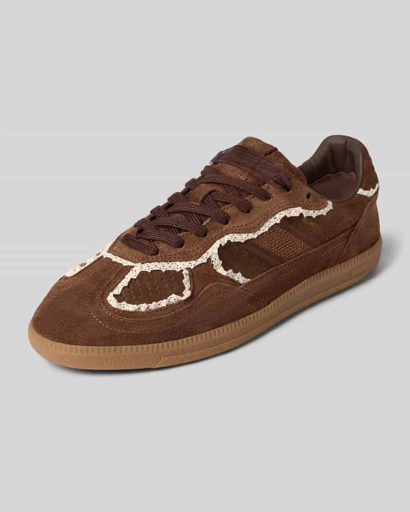 Alohas Sneaker aus Leder mit Häkelspitze Modell '490 Crochet Sand