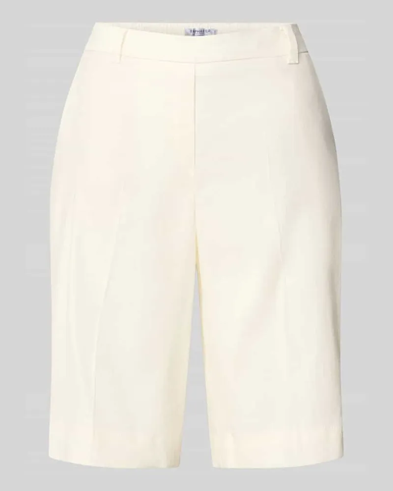 Brax Regular Fit Bermuda aus Leinen-Mix Modell 'PHILIPA Weiss