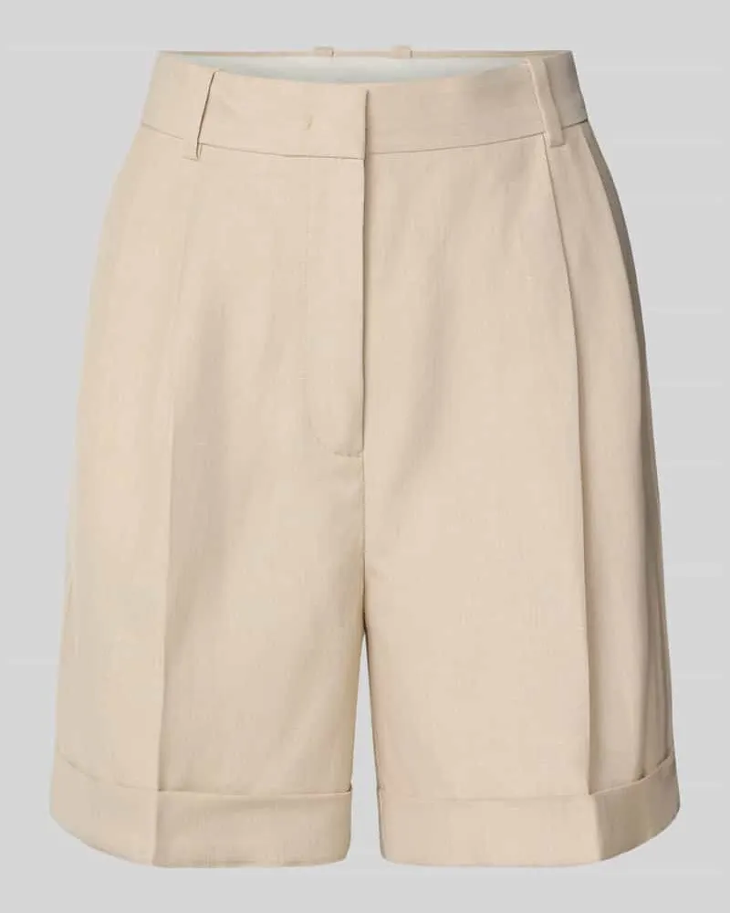 Tommy Hilfiger Regular Fit Chinoshorts mit Leinen-Anteil Beige