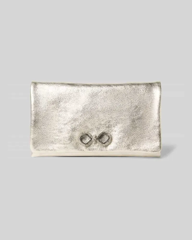 Abro Clutch aus echtem Leder Modell 'Mimos Weiss