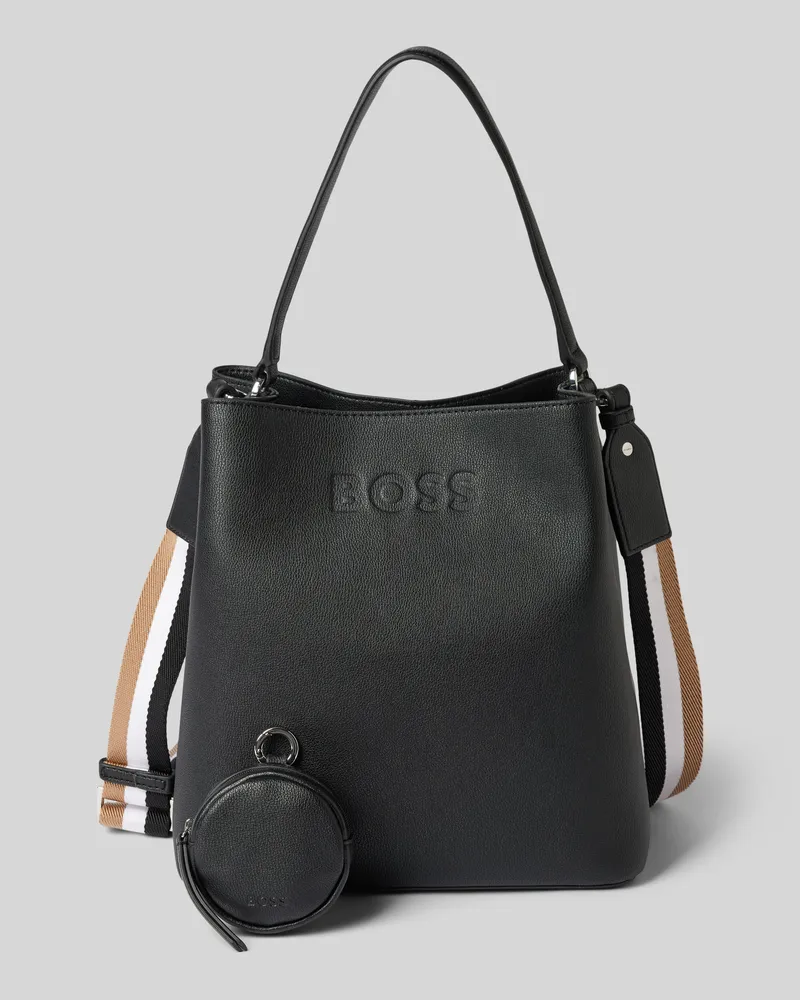 HUGO BOSS Shopper mit Label-Detail Modell 'Addison Black