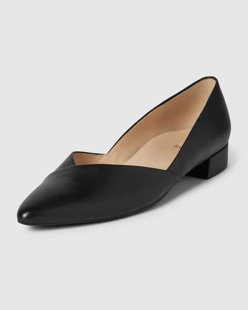 Högl Ballerinas aus Leder in unifarbenem Design Modell 'BOULEVARD Black