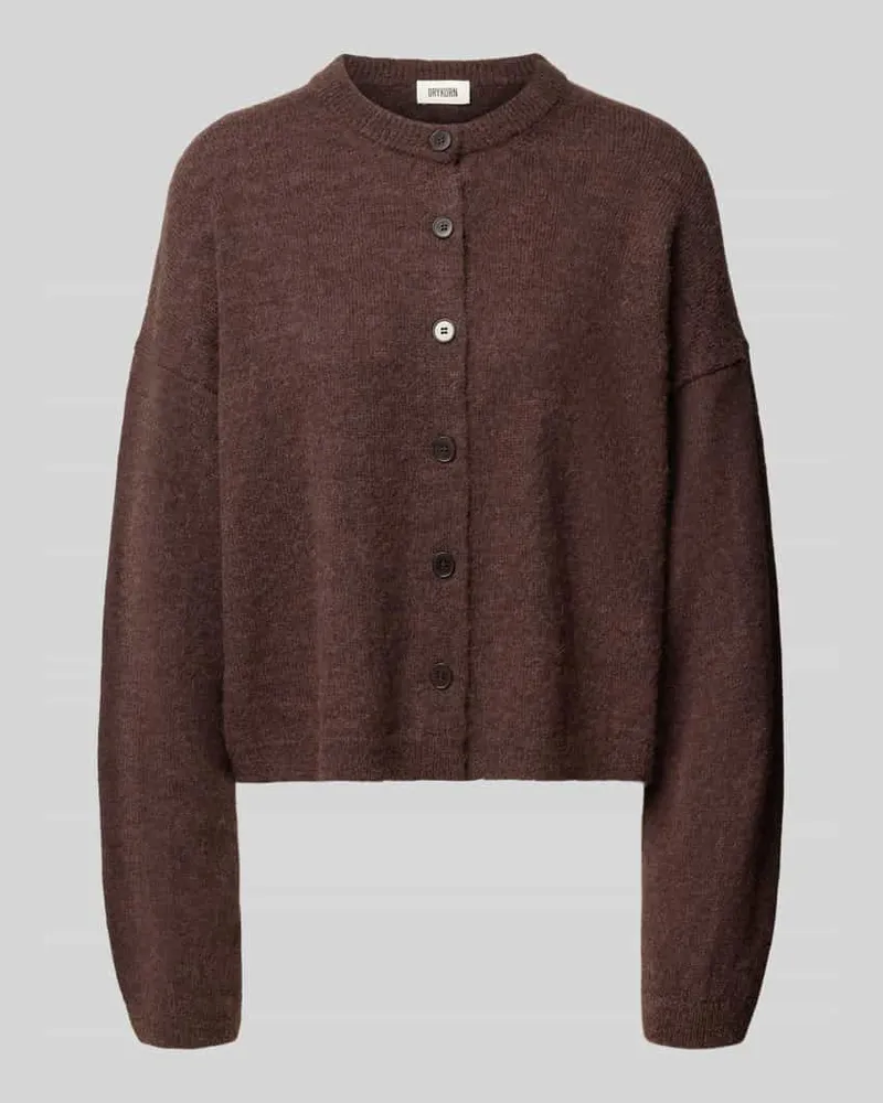 Drykorn Cardigan aus Alpaka-Mix Modell 'MARWENI Dunkelbraun