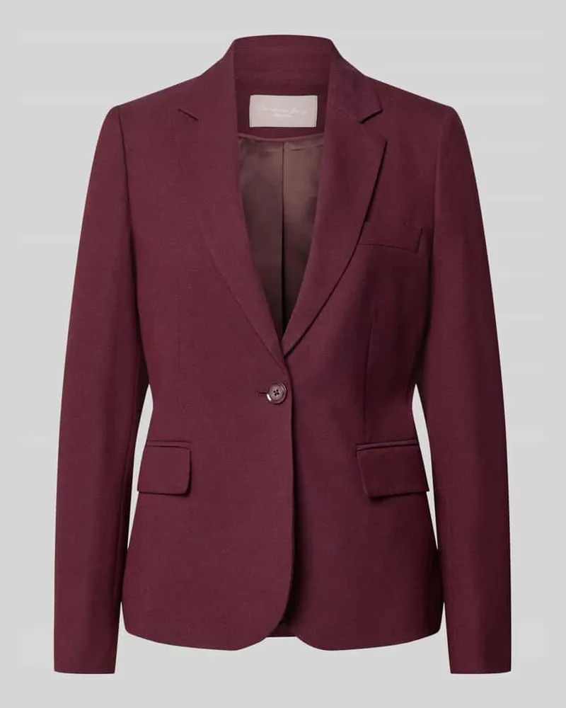 Christian Berg Regular Fit Blazer aus Viskose-Mix Bordeaux
