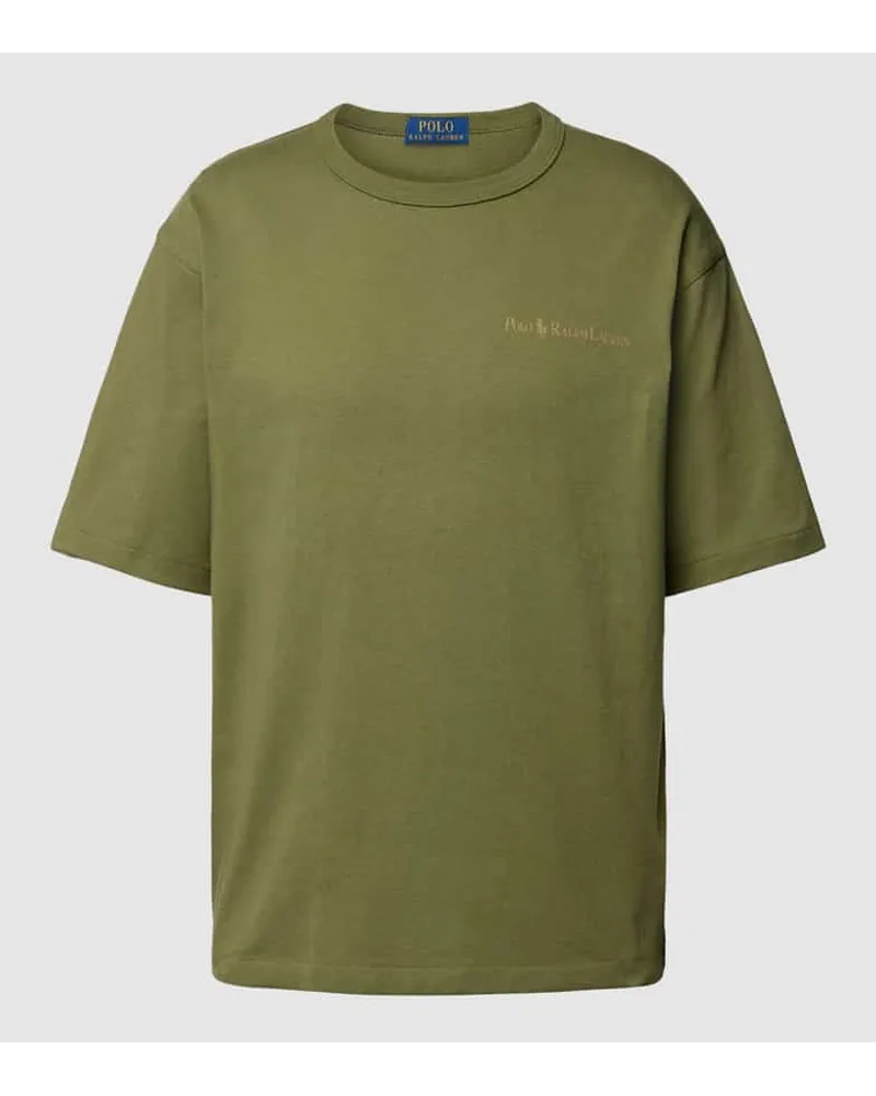 Ralph Lauren T-Shirt mit überschnittenen Schultern Khaki