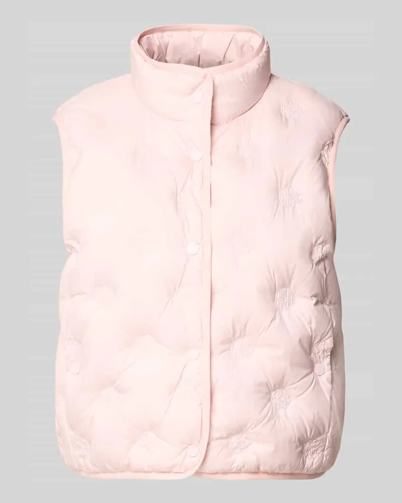 Marc Cain Regular Fit Weste in Stepp-Optik Rosa