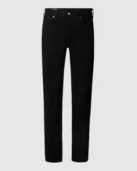 Levi's Straight Fit Jeans aus Baumwolle Modell '501 Black