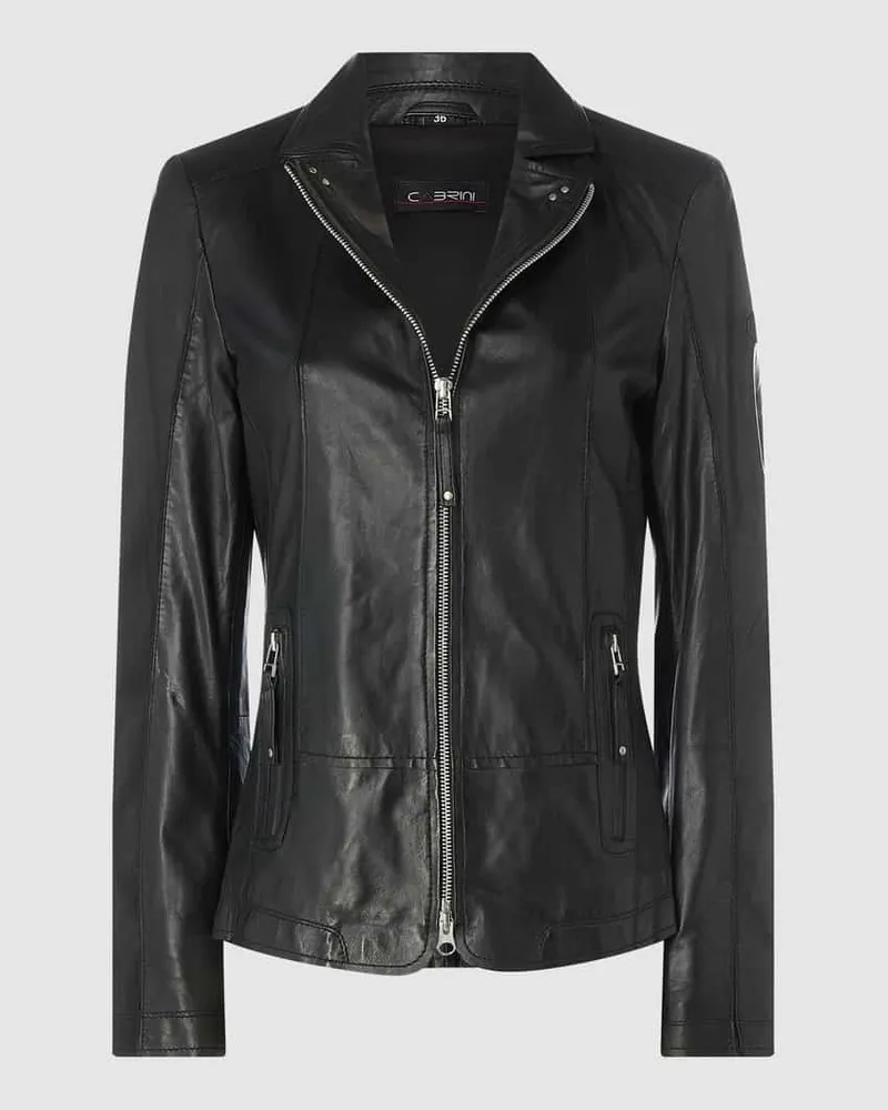 CABRINI Blazer aus Lammnappa Black