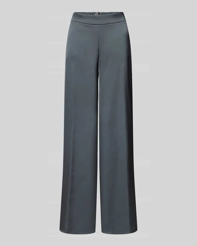 Vera Mont Wide Leg Stoffhose mit elastischem Bund Anthrazit