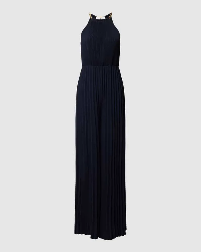 JAKE*S Jumpsuit mit Plisseefalten Marine