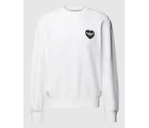 Sweatshirt mit Label-Print Modell 'HEART BANDANA
