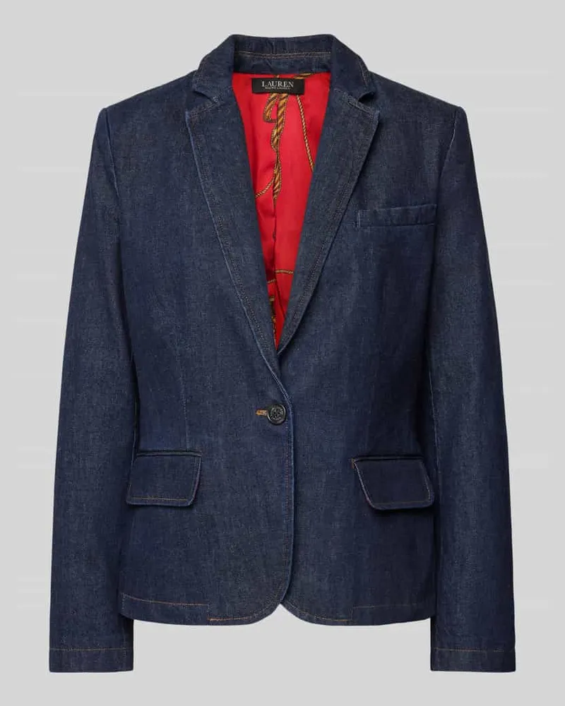Ralph Lauren Jeansblazer mit Pattentaschen Modell 'YASINE Dunkelblau