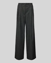 Marc Cain Wide Fit Bundfaltenhose mit Gürtelschlaufen Anthrazit