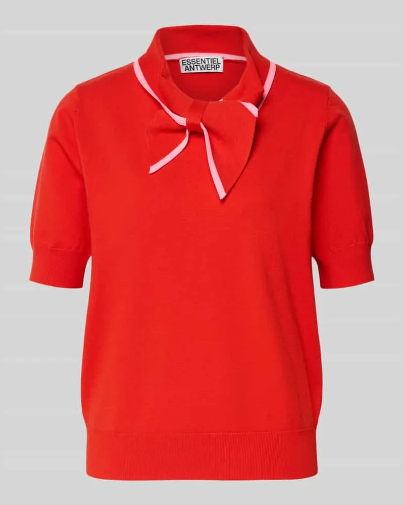 Essentiel Regular Fit Poloshirt aus Viskose-Mix Modell 'JONDA Rot